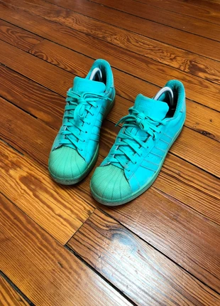 Adidas Superstar Verte Vintage Sneakers Taille 41, merk: adidas, staat: Goed, maat: 41, € 20,00, € 21,70 inclusief Kopersbescherming