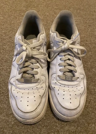 White well worn Nike AF1 air force ones, brand: Nike, condition: Satisfactory, size: 10, £8.00, £9.10 includes Buyer Protection