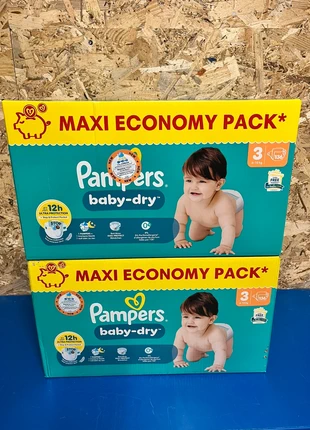 272 couches - Lot de 2 packs Maxi Economy de couches Pampers taille 3 (6-10kg), marque: Pampers, état: Neuf avec étiquette, taille: 4–9 kg, 45,00 €, 47,95 € Protection acheteurs (Pro) incluse
