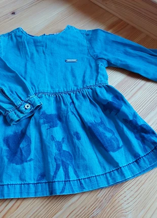 Jeansbluse Bluse Tunika Gr.74 Reh Eichhörnchen, merk: DopoDopo, staat: Heel goed, maat: 9-12 maanden / 74 cm, € 2,00, € 2,80 inclusief Kopersbescherming