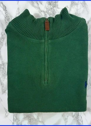 Pull 1/4 Zip Ralph Lauren Vert / Logo brodé Bleu / Taille XL Homme, marque: Ralph Lauren, état: Très bon état, taille: XL, 55,00 €, 58,45 € Protection acheteurs incluse
