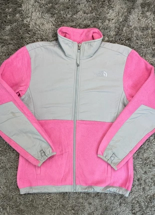 Veste polaire The North Face denali fleece TNF logo brodé baby pink rose clair gris taille L femme, brand: The North Face, condition: Very good, size: L / 40 / 12, €50.00, €53.20 includes Buyer Protection Pro