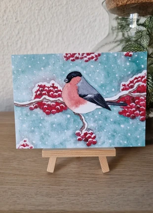 Carte Hiver Bouvreuil Miss Fauvine Neuve 🌲, marque: Miss Fauvine, état: Neuf avec étiquette, 4,90 €, 5,85 € Protection acheteurs incluse