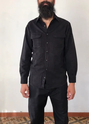 Vintage corduroy black shirt, marca: Vintage Dressing, estado: Muito bom, tamanho: L, €33.00, €35.35 inclui Proteção do Comprador