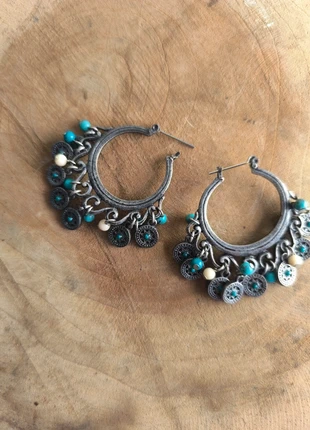 Boucles D'oreilles Style Orientales créoles Perles et Pampilles, marque: Fantaisie, état: Neuf sans étiquette, 5,00 €, 5,95 € Protection acheteurs (Pro) incluse