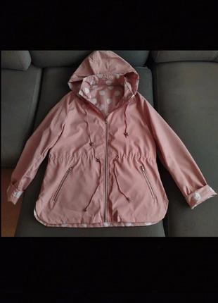 Chaqueta impermeable reversible rosa pastel, marca: Local, estado: Nuevo sin etiquetas, tamaño: XL / 42 / 14, 29,00 €, 31,15 € Protección al comprador incluida