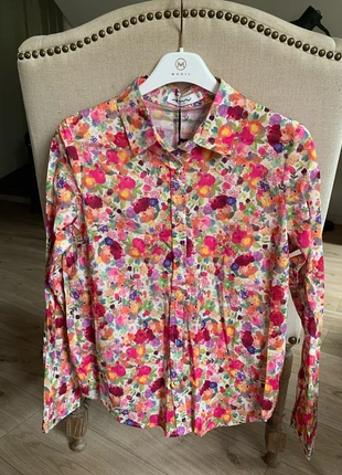 Chemise à fleurs multicolore TS rose REM, marque: Emi-Jo, état: Neuf avec étiquette, taille: S / 36 / 8, 19,00 €, 20,65 € Protection acheteurs incluse