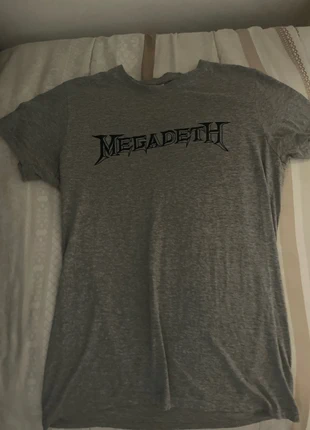 Camiseta de Megadeth talla S / M de color gris y algodón, marca: megadeth, estado: Novo sem etiquetas, tamanho: S, €19.00, €20.65 inclui Proteção do Comprador