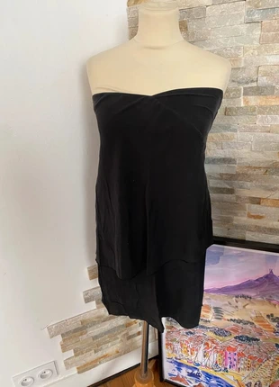 Robe bustier gris foncé modèle puce Ba&sh 1/36 femme tbe, merk: Ba&sh, staat: Heel goed, maat: S / 36 / 8, € 12,00, € 13,30 inclusief Kopersbescherming