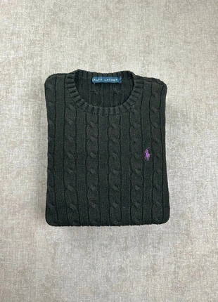 Pull Ralph Lauren torsadée noir taille S, brand: Ralph Lauren, condition: Very good, size: S, €55.00, €58.45 includes Buyer Protection Pro