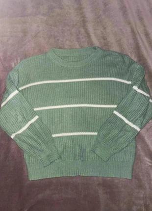 Pull vert à rayures blanches – Shein 🌿 taille S en très bon état, brand: Shein, condition: Very good, size: S / 36 / 8, €5.00, €5.95 includes Buyer Protection