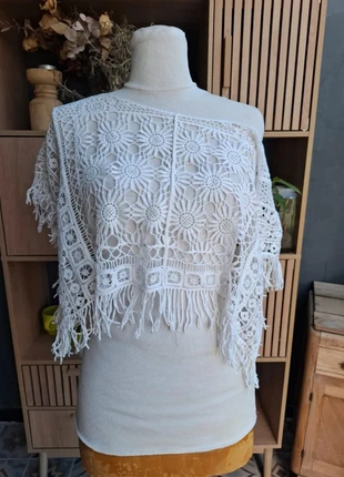 Top Crochet blanc Boho bohème Chic Parfait pour l'Été 🌸, merk: Vintage Dressing, staat: Nieuw zonder prijskaartje, maat: Universele maat, € 19,40, € 21,07 inclusief Kopersbescherming