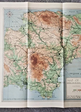 1932 Antique Map of Devon : Contour Plan, brand: NO LABEL, condition: Good, size: One size, £10.79, £11.95 includes Buyer Protection Pro