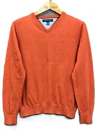 Tommy Hilfiger Pull Col V . Rouille M Homme Coton Logo brodé Col V #0362, marque: Tommy Hilfiger, état: Très bon état, taille: M, 25,00 €, 26,95 € Protection acheteurs (Pro) incluse