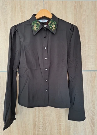 "Serpent collar" blouse - Banned - Maat 38 M, marque: Banned Retro, état: Neuf avec étiquette, taille: M / 38 / 10, 17,50 €, 19,08 € Protection acheteurs (Pro) incluse