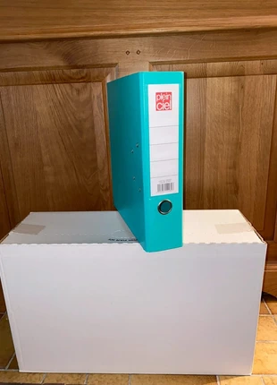 Lot de 10 classeurs à levier neufs marque plein ciel bleu canard, marca: plein ciel, estado: Nuevo con etiquetas, 14,00 €, 15,40 € Protección al comprador incluida
