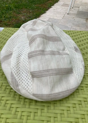 Casquette été aérée beige rayée, marca: Meteo, estado: Bom, tamanho: 58, €4.00, €4.90 inclui Proteção do Comprador
