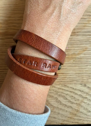 G-Star Raw leren wikkelarmband, merk: G-Star, staat: Heel goed, € 12,50, € 13,83 inclusief Kopersbescherming