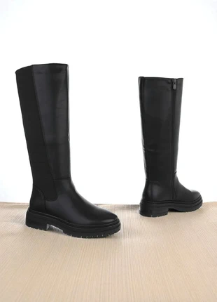 Paire de bottes noires mi-haute, taille 38, marque: Autre boutique, état: Très bon état, taille: 38, 59,00 €, 62,65 € Protection acheteurs incluse