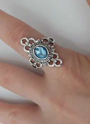 Bague pierre turquoise en acier inoxydable, marca: Vintage Dressing, estado: Muy bueno, tamaño: 19,8 mm Ø / 23,5, 1,00 €, 1,75 € Protección al comprador Pro incluida