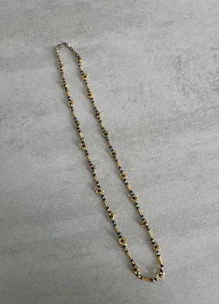 Collier de perles dorées et noires, marque: sansnom., état: Très bon état, 1,00 €, 1,75 € Protection acheteurs incluse