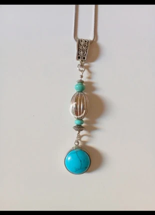 Collana puro acciaio inox anallergico ciondolo turchese e turchesite., marke: collana turchesite collier turquoise, zustand: Neu, 15,00 €, 16,45 € inklusive Vinted-Käuferschutz