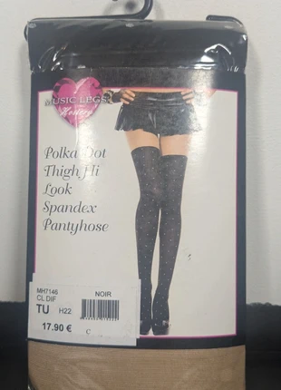 Collant Plumetis Effet bas, marca: Music Legs, estado: Nuevo con etiquetas, tamaño: Talla única, 9,00 €, 10,15 € Protección al comprador incluida