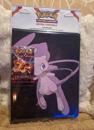 Portfolio Mew + booster EV3 Flammes Obsidiennes scellé, marque: Pokémon, état: Neuf avec étiquette, 24,90 €, 26,85 € Protection acheteurs (Pro) incluse