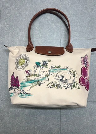 Sac Lonchamp / Blanc / Lonchamp Pliage / Edition spécial Vietnam, marque: Longchamp, état: Très bon état, 85,00 €, 89,95 € Protection acheteurs incluse