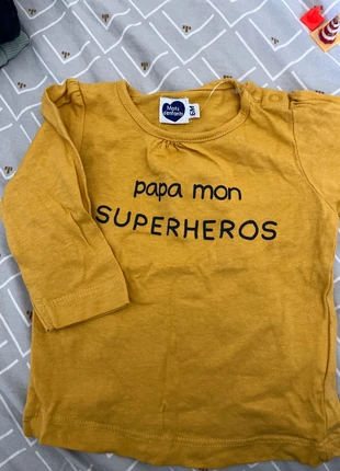 Tee shirt fille, marca: Mots d'enfants, estado: Nuevo sin etiquetas, tamaño: 3-6 meses / 62 cm, 1,00 €, 1,75 € Protección al comprador incluida