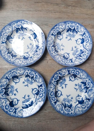 Lot anciennes assiettes creuses Flora de Creil et Montereau, merk: Creil et montereau, staat: Heel goed, € 42,00, € 44,80 inclusief Kopersbescherming