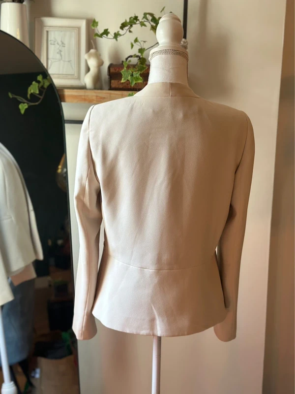 Blazer beige clair Mango – Taille M - photo numéro 5