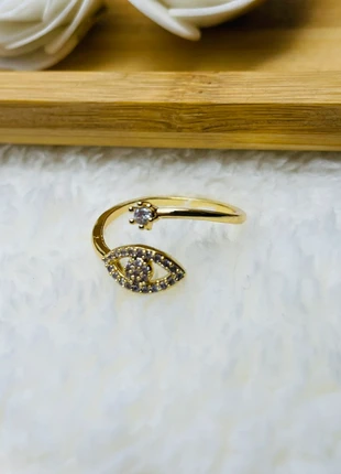 Bague Œil avec finition Dorée en Acier inoxydable Neuve, brand: CHROME, condition: New without tags, size: Adjustable, €9.99, €11.19 includes Buyer Protection