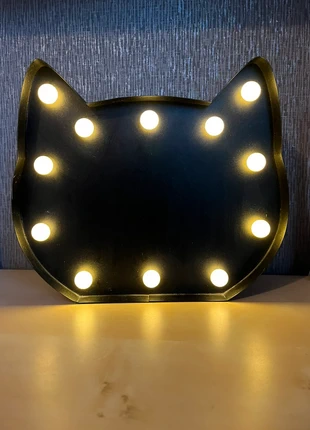 Cat chalkboard light, brand: Primark, condition: Very good, £2.50, £3.33 includes Buyer Protection