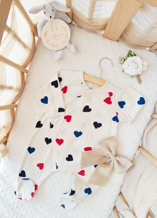 Pyjama léger cœur mixte 6 mois petit bateau, brand: Petit Bateau, condizioni: Ottime, taglia: 6-9 mesi / 68 cm, €14.99, €16.44 include la Protezione acquisti Pro