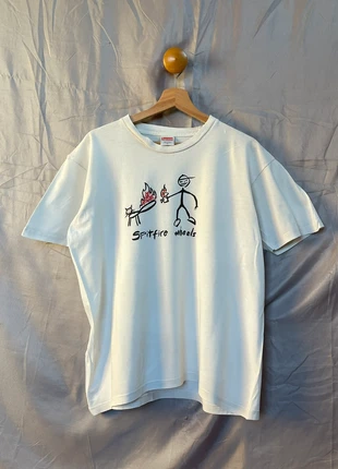 Supreme x Spitfire Cat Boxy Fit T-Shirt White SS18, brand: Supreme, condition: Very good, size: M, €60.00, €63.70 includes Buyer Protection