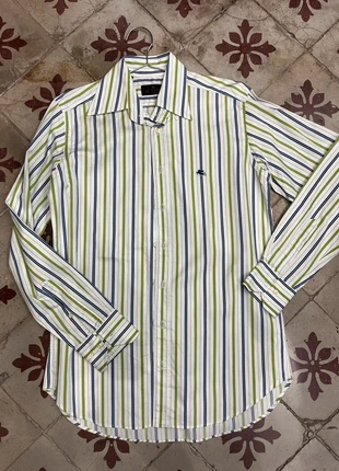 Chemise rayée blanc bleu vert Etro made in Italy - M/L, brand: Etro, condition: Very good, size: M, €50.00, €53.20 includes Buyer Protection Pro