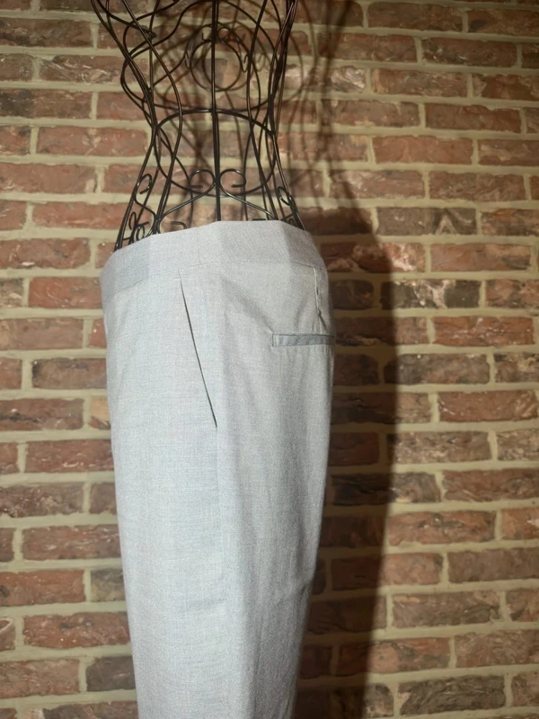 Pantalon droit gris clair Zara Basic Tail’e S / 36 - photo numéro 5