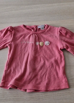 Tee-shirt manche longue petit bisous taille 1 mois 55cm, marke: Petit Bisou, zustand: Gut, größe: 1-3 Monate / 56, 2,00 €, 2,80 € inklusive Vinted-Käuferschutz