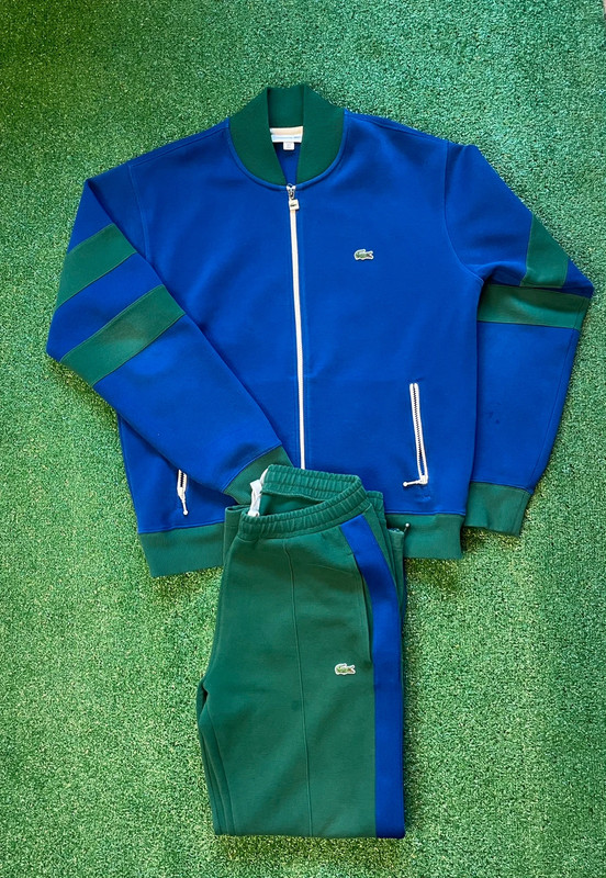 Lacoste Tracksuit Chandal Completo Verde/Azul M Vêtements de sport