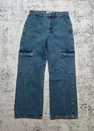 Jeans Cargo Carpenter W29 L30 Large Ample Baggy Bleu Vintage Old Money Retro Collector Y2k, marca: Don't Call Me Jennyfer, estado: Muito bom, tamanho: M / 38 / 10, €24.99, €26.94 inclui Proteção do Comprador Pro