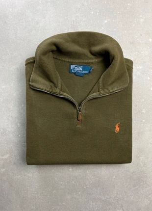 Pull Col Roulé Ralph Lauren Taille L Kaki Logo Orange Half Zip 1/4 Zip Col Camionneur Coton, marca: Ralph Lauren, estado: Muy bueno, tamaño: L, 45,00 €, 47,95 € Protección al comprador Pro incluida