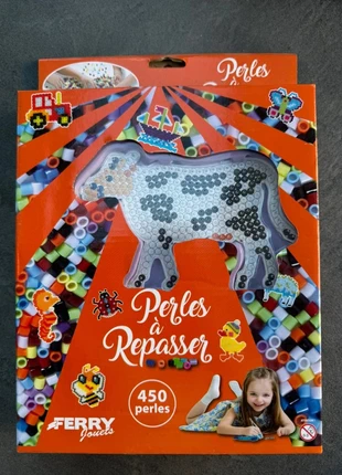 Perles à repasser 🐮 450 perles + support vache 🧩 neuf Ferry Jouets Éducatifs Loisirs Ludique, merk: Ferry, staat: Heel goed, maat: 5 jaar / 110 cm, € 4,00, € 4,90 inclusief Kopersbescherming Pro