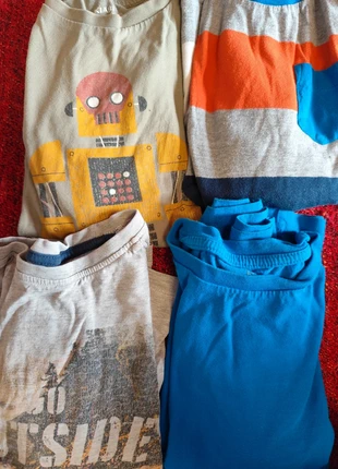 Lot 4 t-shirts manches longues 👦 8 ans, brand: plusieurs marques, condition: Good, size: 8 years / 128 cm, €2.00, €2.80 includes Buyer Protection