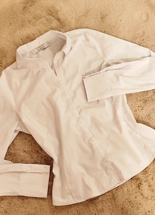 Chemise Blanche ceintrée uni- Primark - taille XS- neuve, marke: Primark, zustand: Neu, größe: XS / 34 / 6, 8,00 €, 9,10 € inklusive Vinted-Käuferschutz