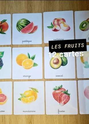 12 imagiers Fruits / cartes de nomenclature, brand: imagier cartes de nomenclature, condition: Very good, size: 12-18 months / 80 cm, €9.22, €10.38 includes Buyer Protection Pro