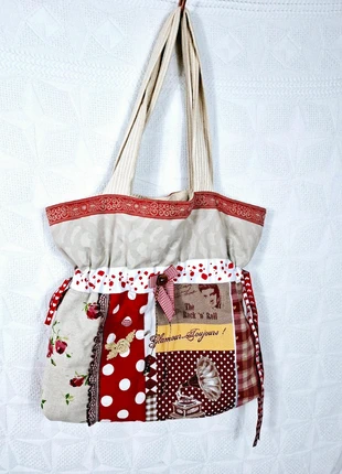 Sac cabas tissus vintage romantique, marque: Vintage Dressing, état: Très bon état, 35,00 €, 37,45 € Protection acheteurs incluse