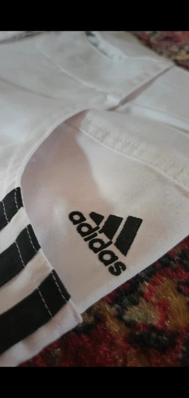 Trackpant jean pantalon adidas vintage blanc large - photo numéro 6