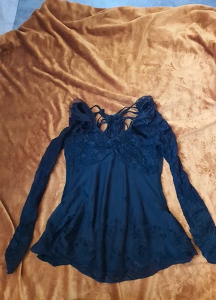 Blouse manches longues noir, marque: gothic, état: Très bon état, taille: S / 36 / 8, 18,00 €, 19,60 € Protection acheteurs incluse