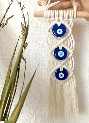 Handmade Evil Eye Macrame Wall Hanging, marca: Saoirse Boutique, estado: Novo sem etiquetas, €2.50, €3.33 inclui Proteção do Comprador